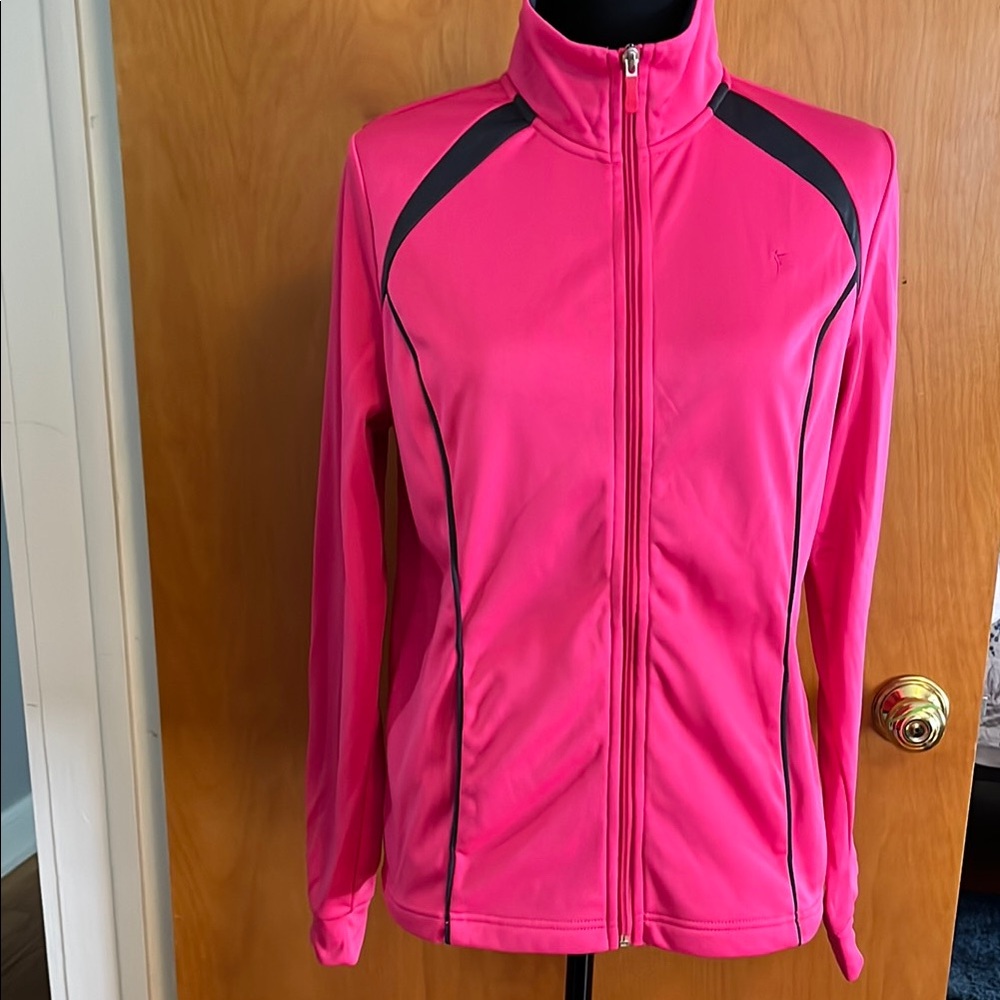 Danskin Sporty Pink and Black Track Jacket